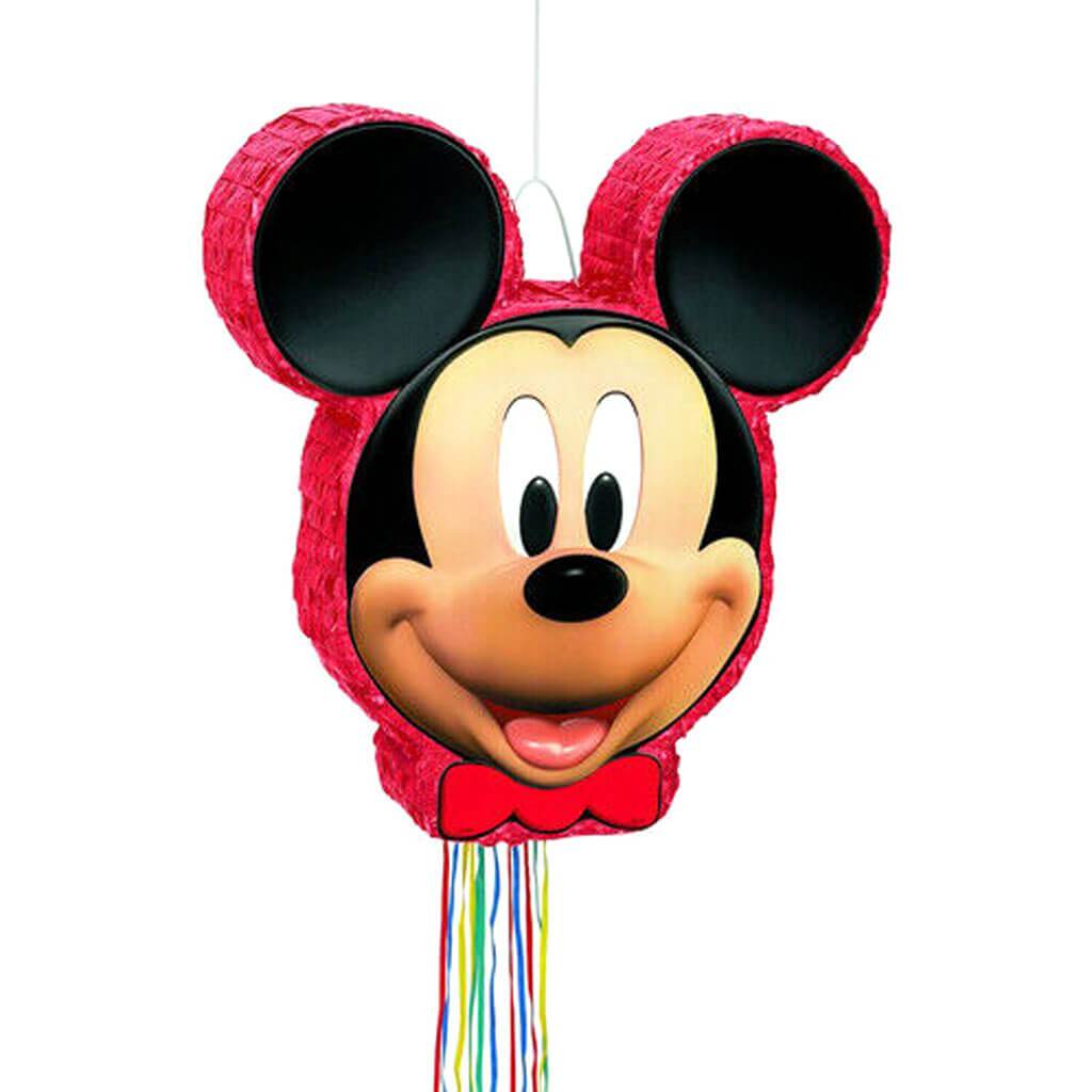 Disney Mickey Mouse Pinata Shaped Pull String 19.5in x 18.25in