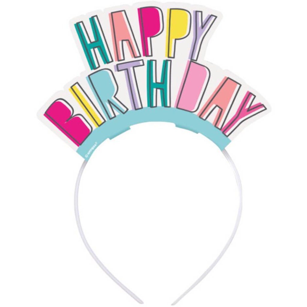 Favorite Things Birthday Headbands 4ct