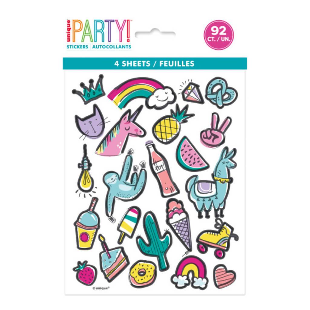 Favorite Things Birthday Sticker Sheets 4ct