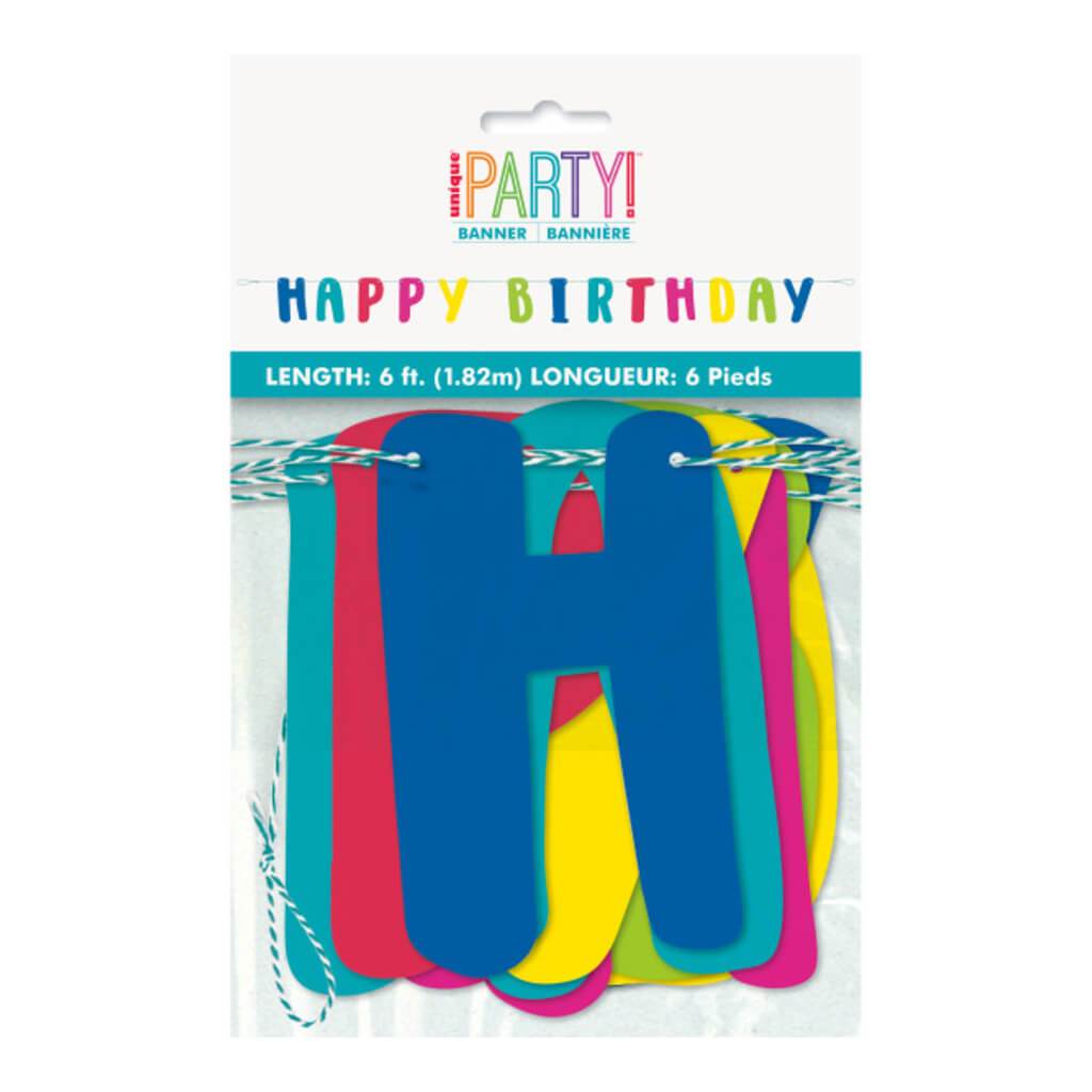 Llama Happy Birthday Letter Banner 6ft