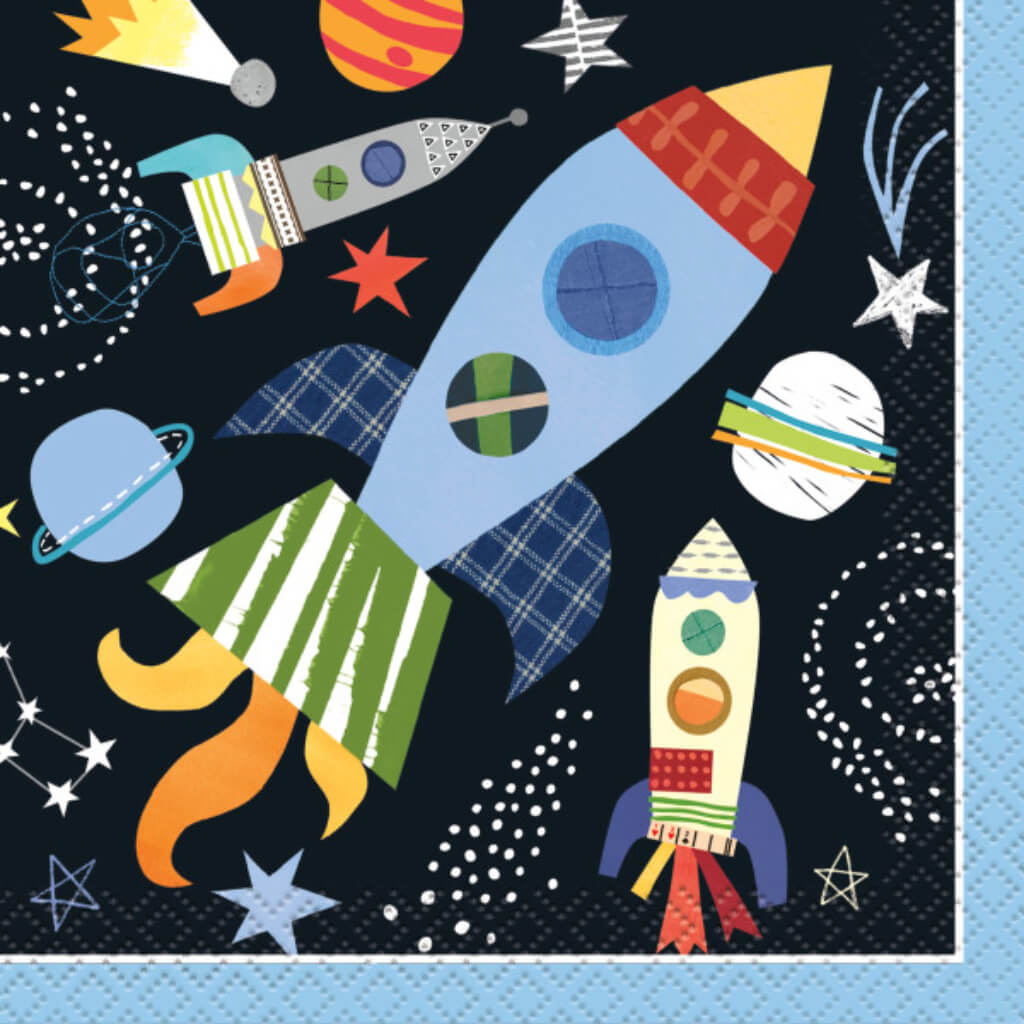 Outer Space Beverage Napkins 16ct