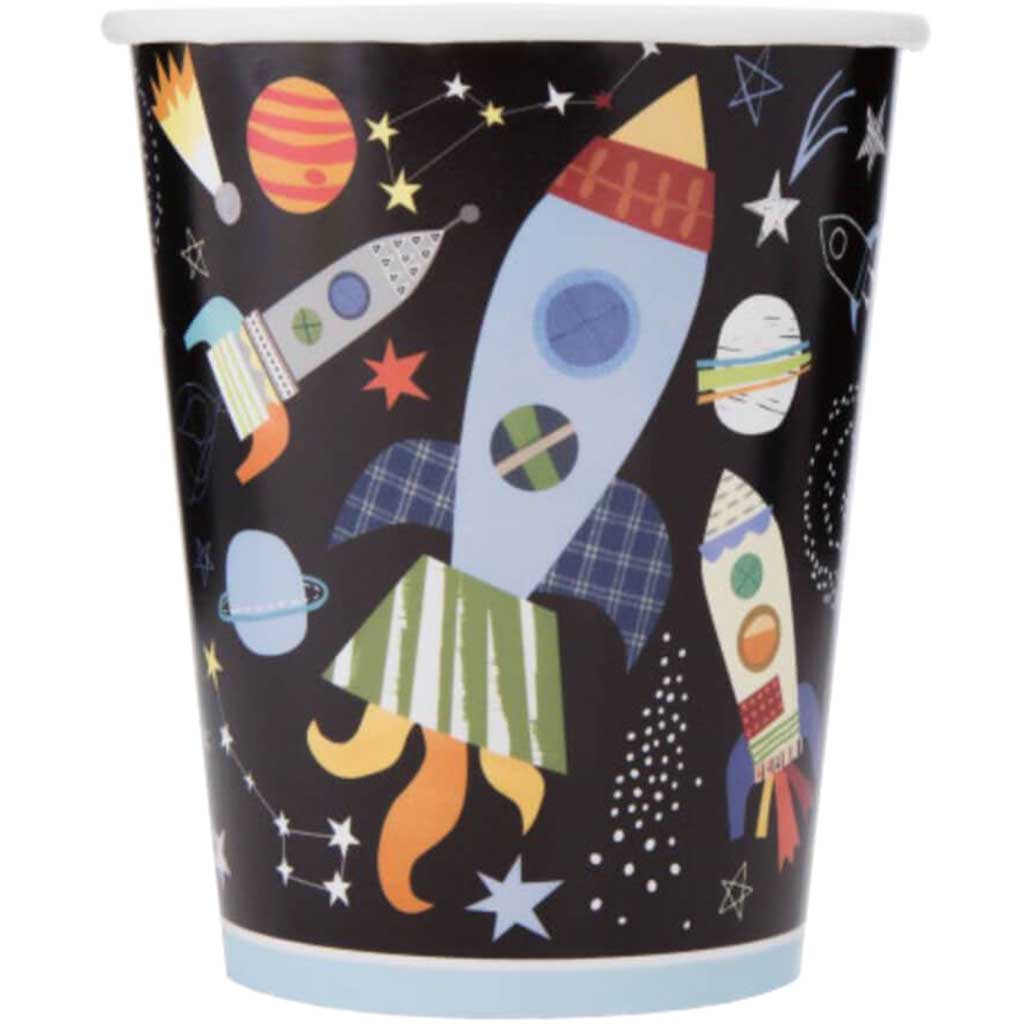 Outer Space Paper Cups 9oz 8ct