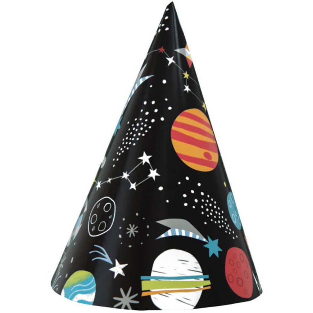 Outer Space Party Hats 8ct