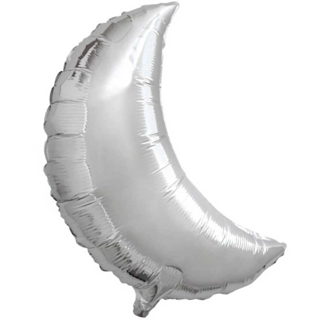 Moon-Shaped Foil Balloon 23.5in