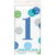 Blue Dots 1st Birthday Rectangular Plastic Table Cover 54in x 84in