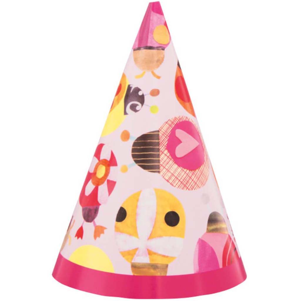 Ladybug 1st Birthday Mini Party Hats 8ct