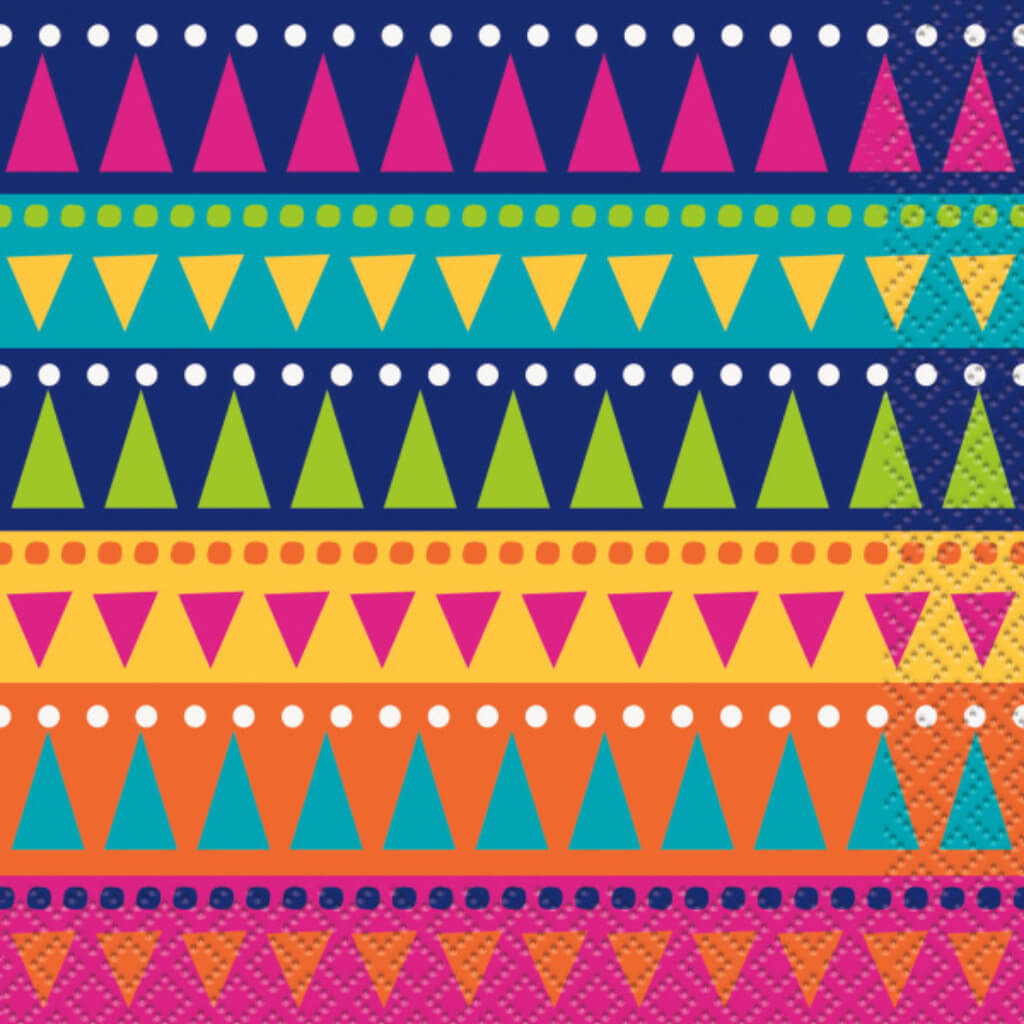 Boho Fiesta Beverage Napkins 24ct