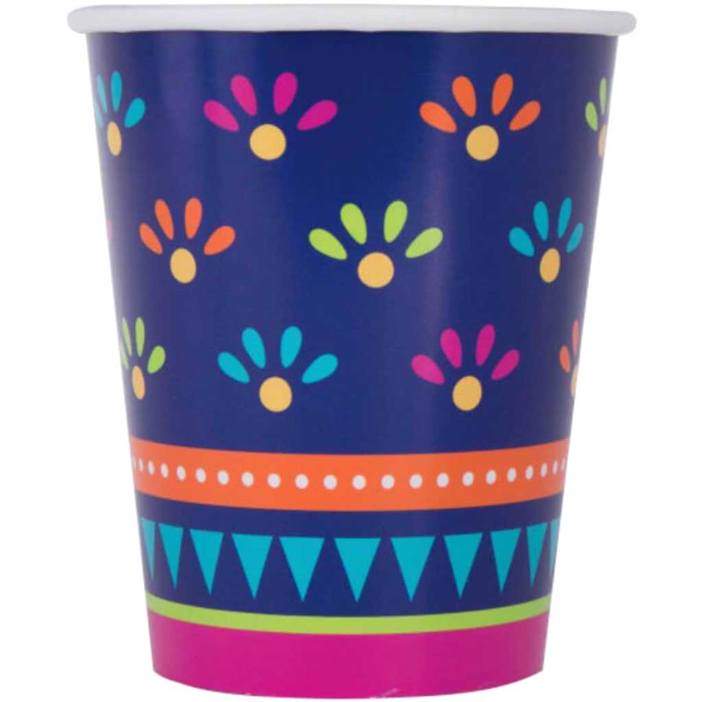 Boho Fiesta Paper Cups 9oz 8ct