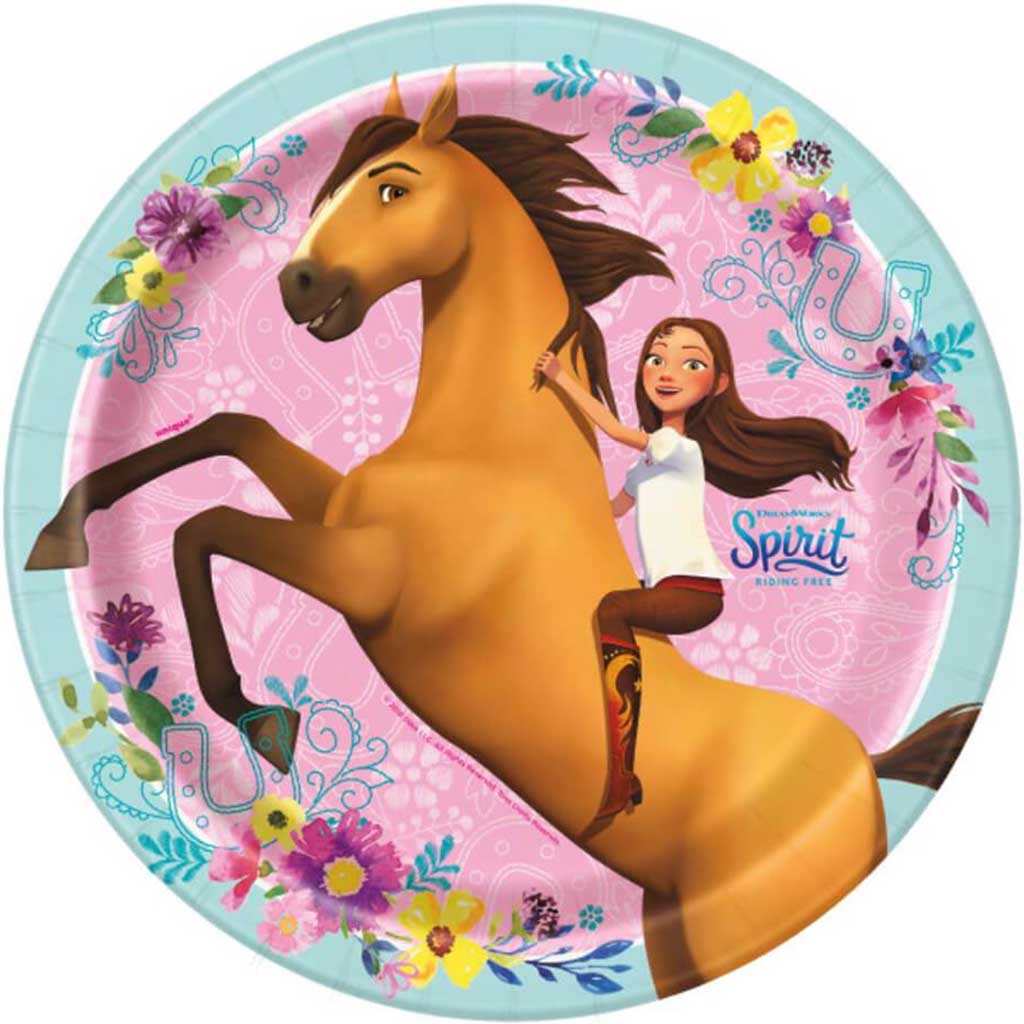 Spirit Riding Free Round Dinner Plates 9in 8ct