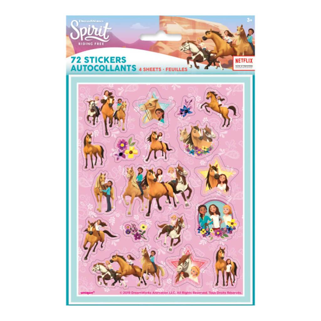 Spirit Riding Free Sticker Sheets 4ct