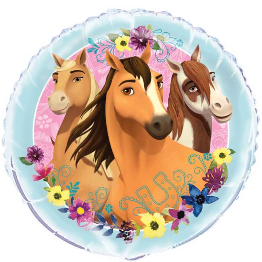 Spirit Riding Free Round Foil Balloon 18in