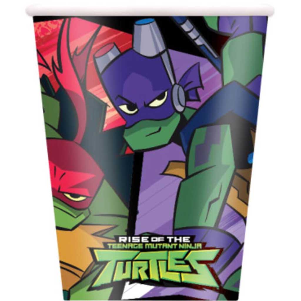 Rise of the Teenage Mutant Ninja Turtle Paper Cups 9oz 8ct