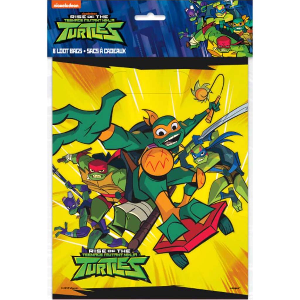 Rise of the Teenage Mutant Ninja Turtles Loot Bags 8ct