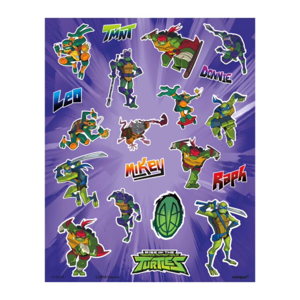 Rise of the Teenage Mutant Ninja Turtles Sticker Sheets 4ct