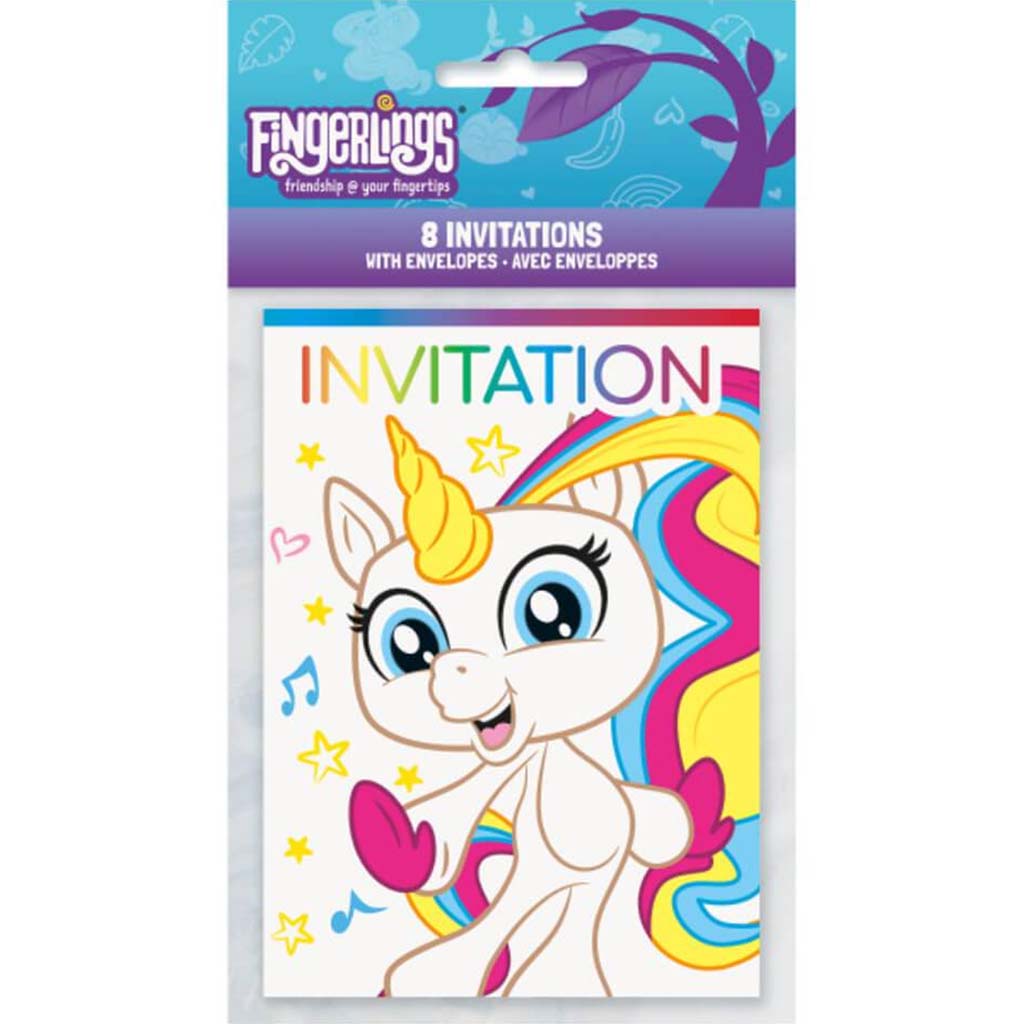 Fingerlings Invitations 8ct