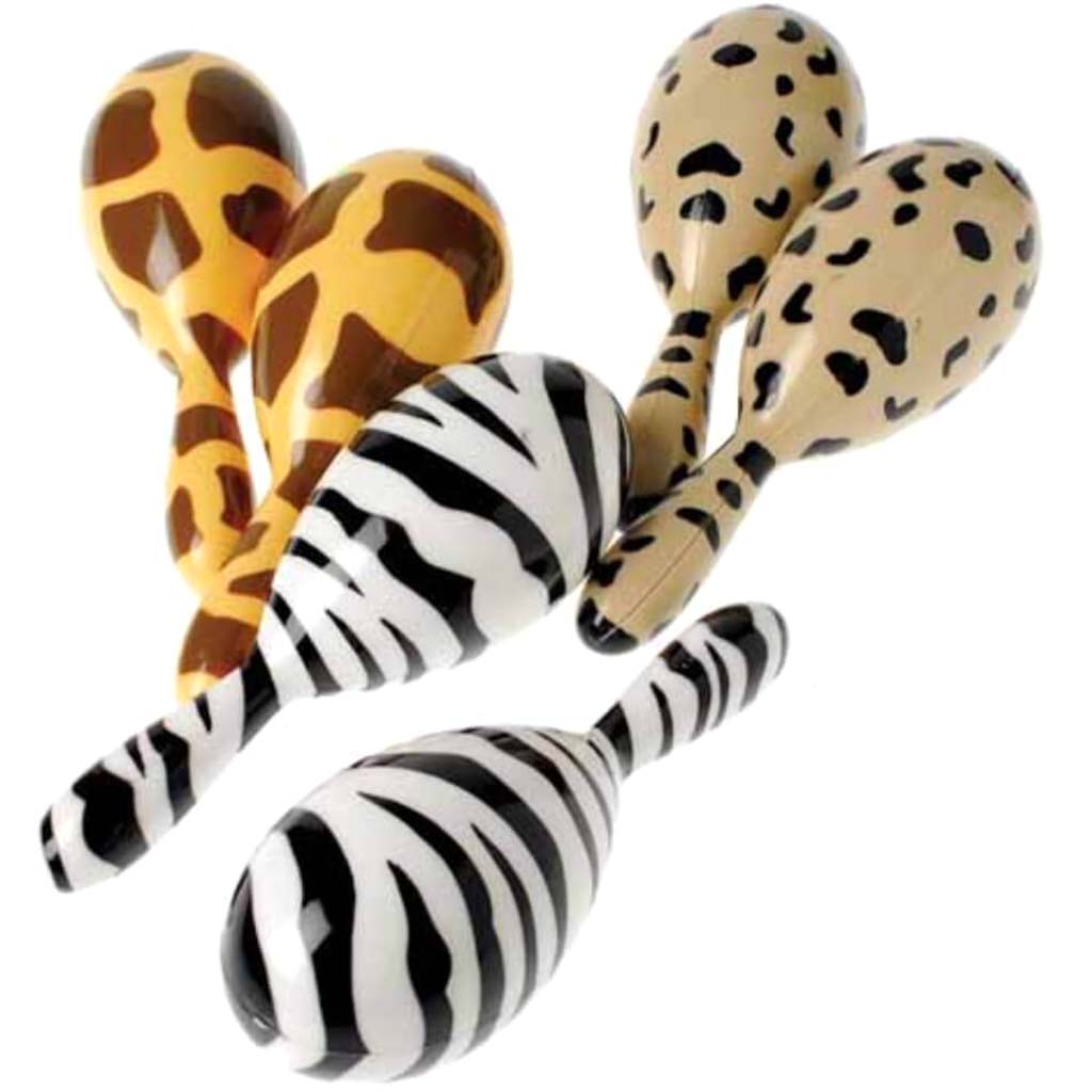 Animal Print Maracas 