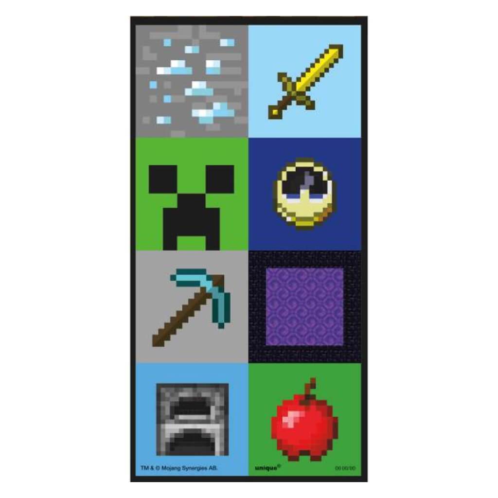 Minecraft Lenticular 3D Stickers 16ct