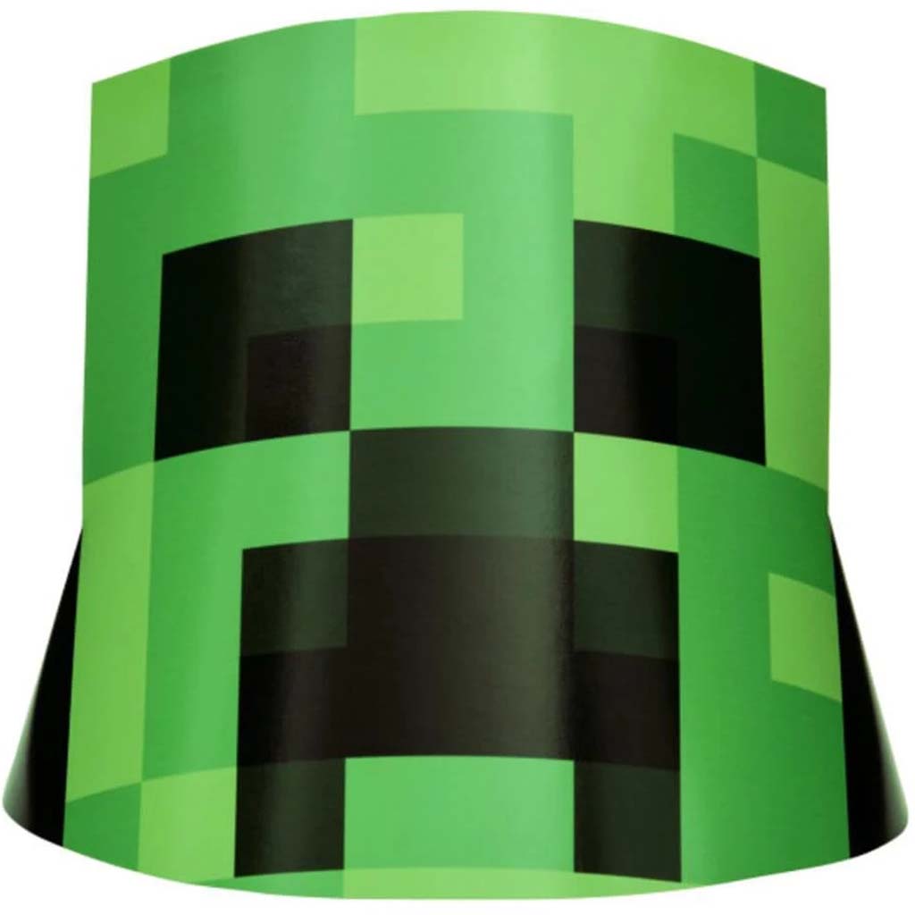 Minecraft Party Hats, 8ct