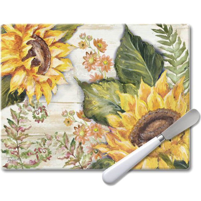 Cheese Board Set Sunflowers