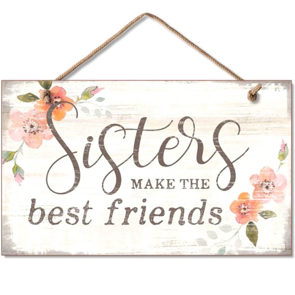 Sisters Hanging Sign 9.5in X 5.5in