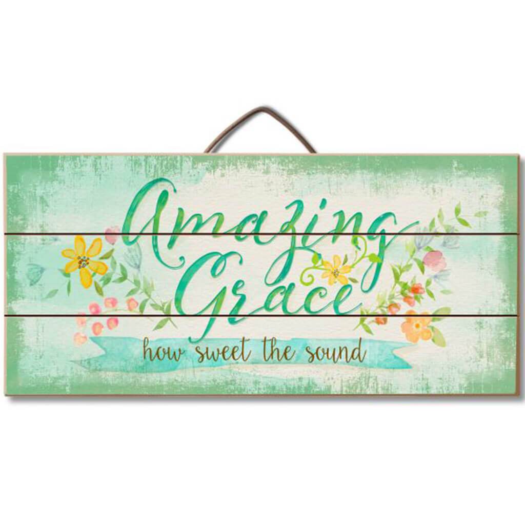 Amazing Grace Pallet Sign, 12in X 6in