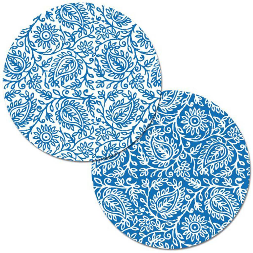 Round Placemat Royal Woodblock