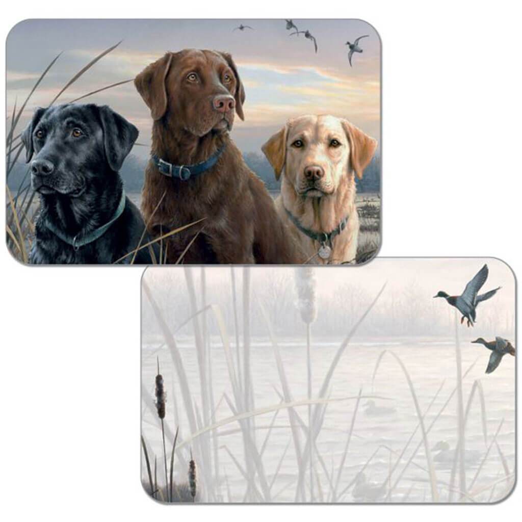 Washable Plastic Placemats Hunting Dogs