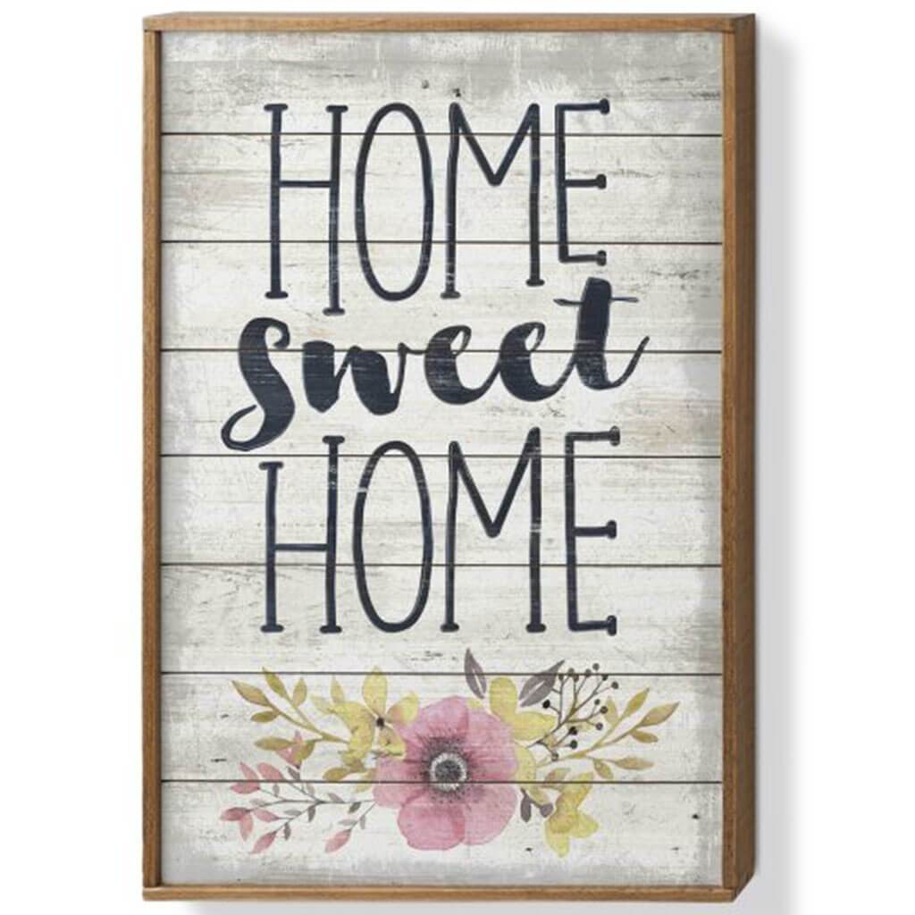 Home Sweet Home Framed Sign 16in X 24in