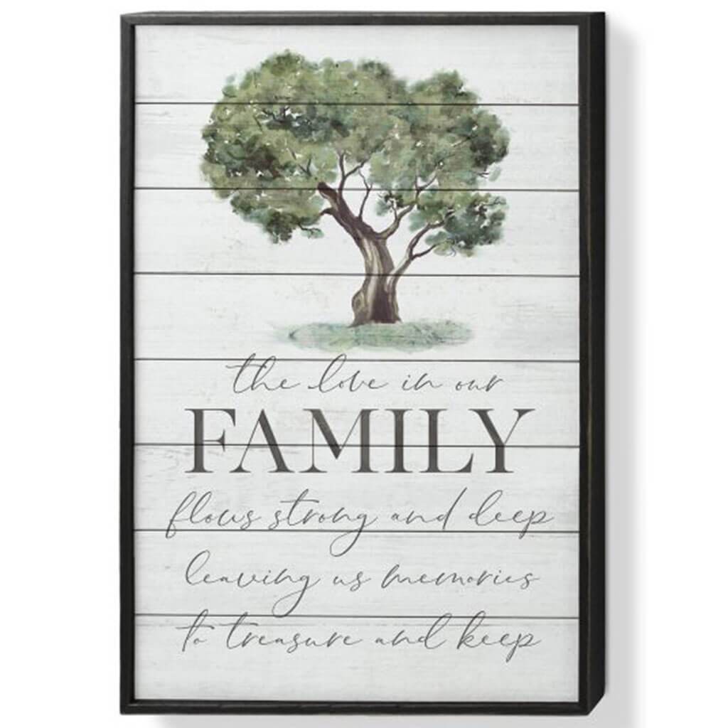 Family Framed Sign 16in X 24in