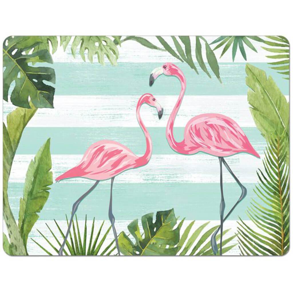 Flexible Cutting Mat, Flamingos and Stripes