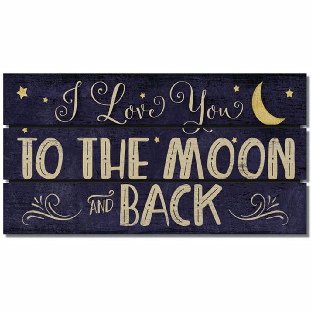 Moon &amp; Back Pallet Magnet