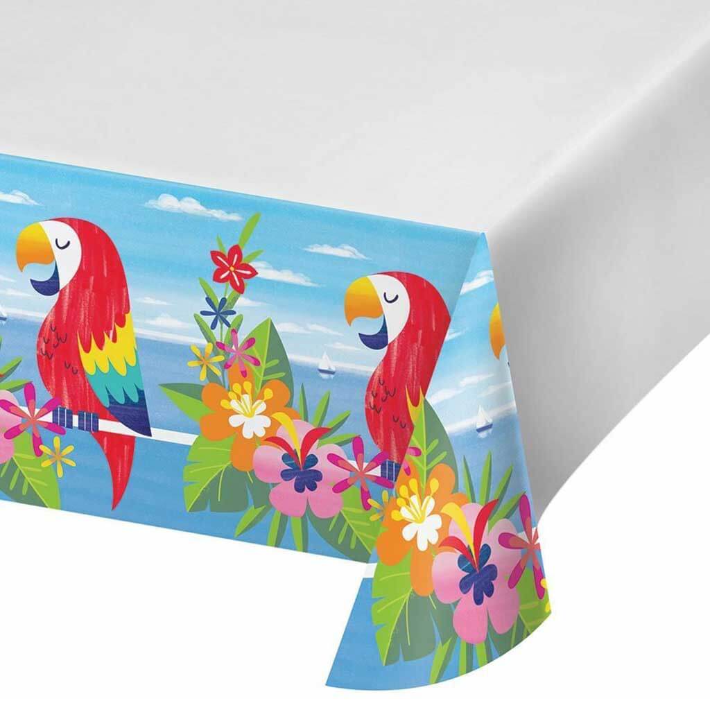 Lush Luau Plastic Plastic Tablecover 54inx102in