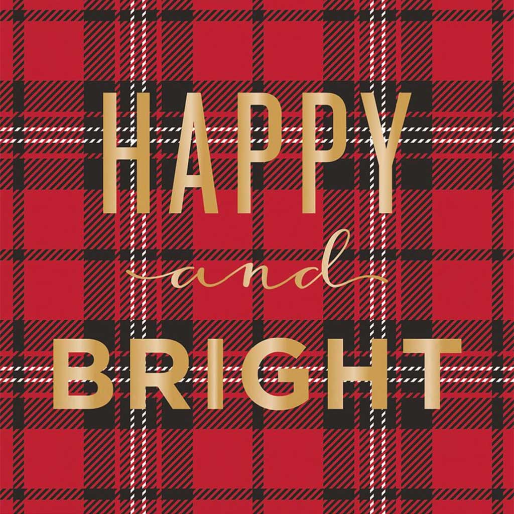 Happy Bright Beverage Napkins 3ply 24ct