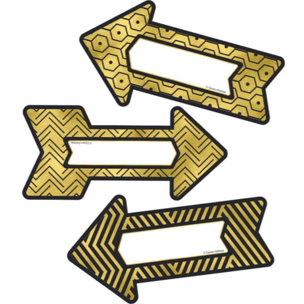 Black and Gold Arrows Cut-Outs