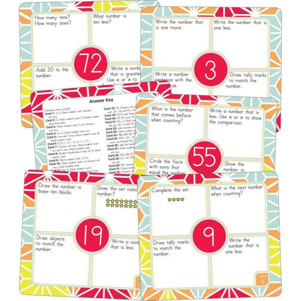 Math Challenge: Number Sense - Primary Curriculum Cut-Outs Grade K-2