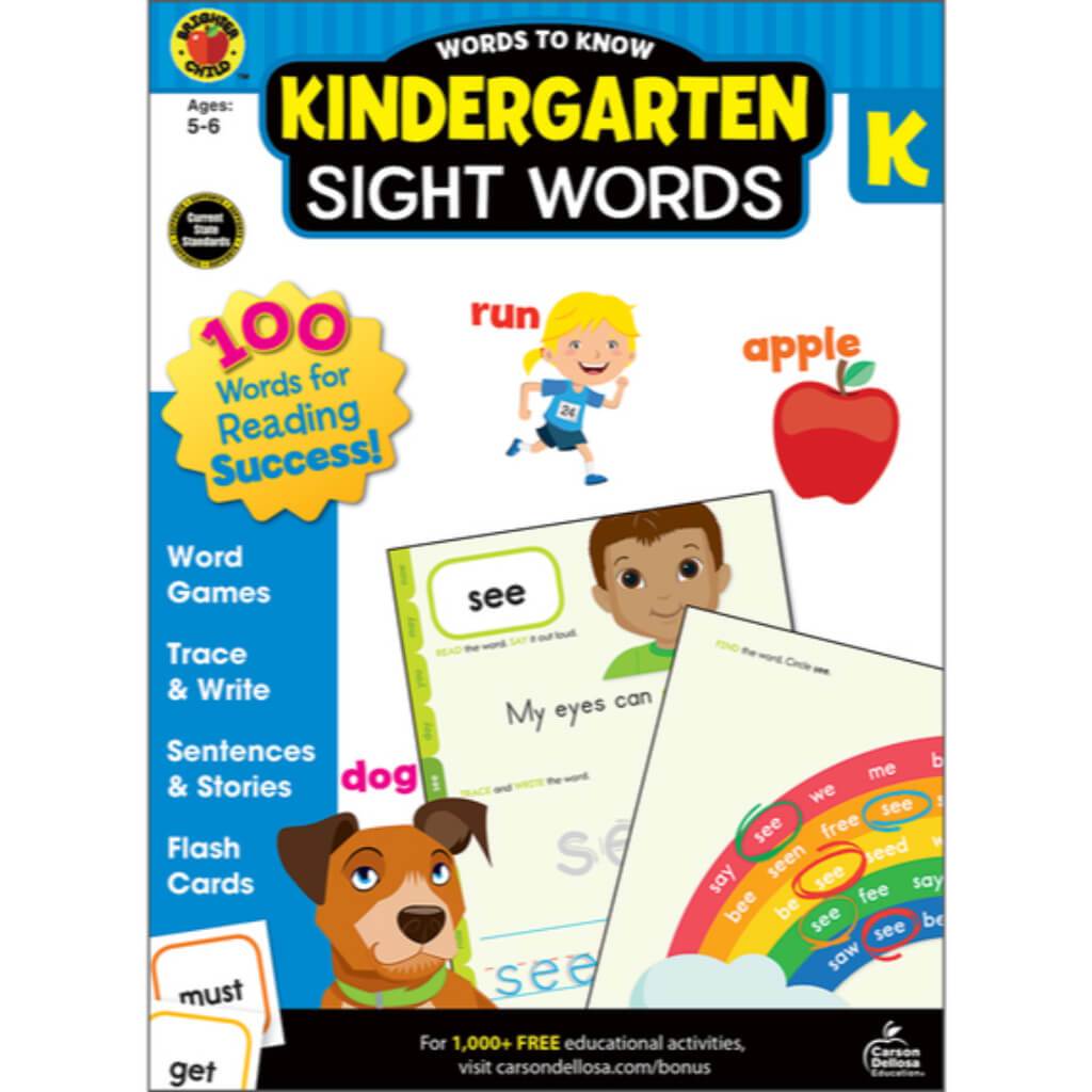 Kindergarten Sight Words Workbook