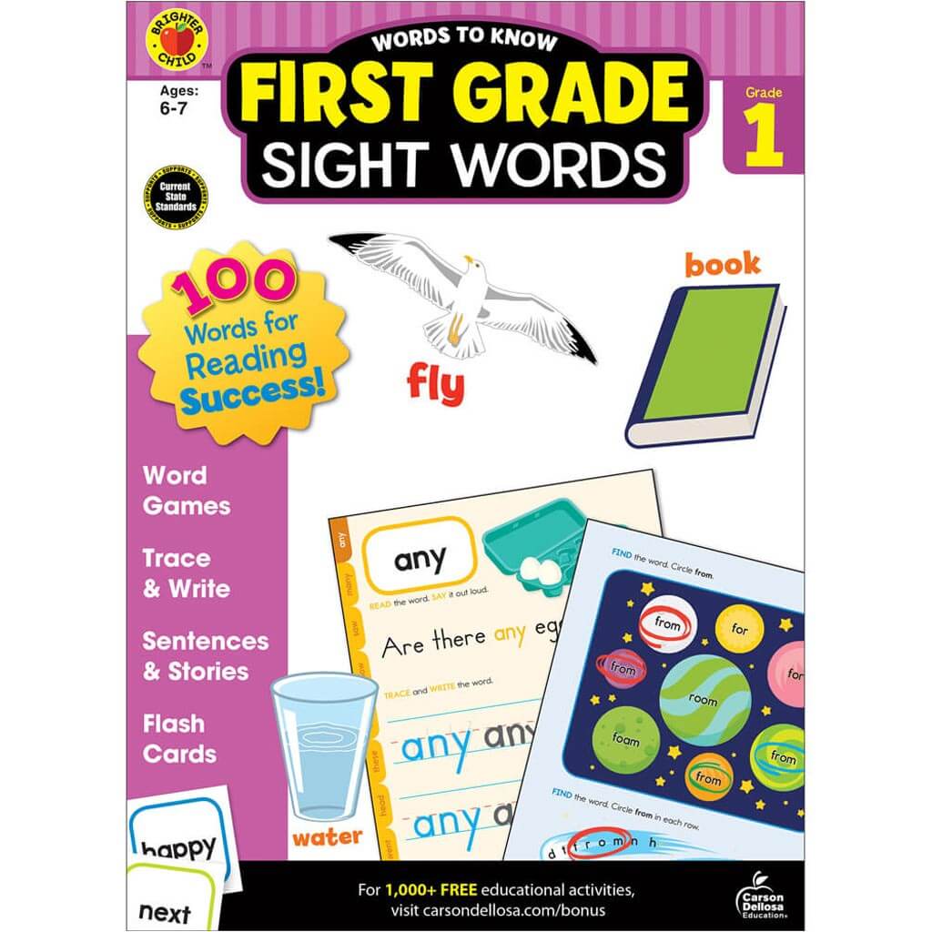 First Grade Sight Words Workbook Grade 1