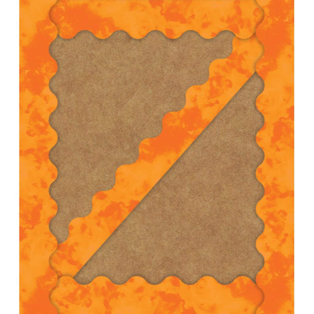 Watercolor Orange Borders