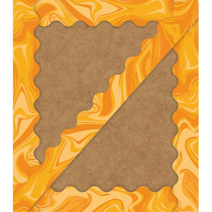 Orange Marble Borders
