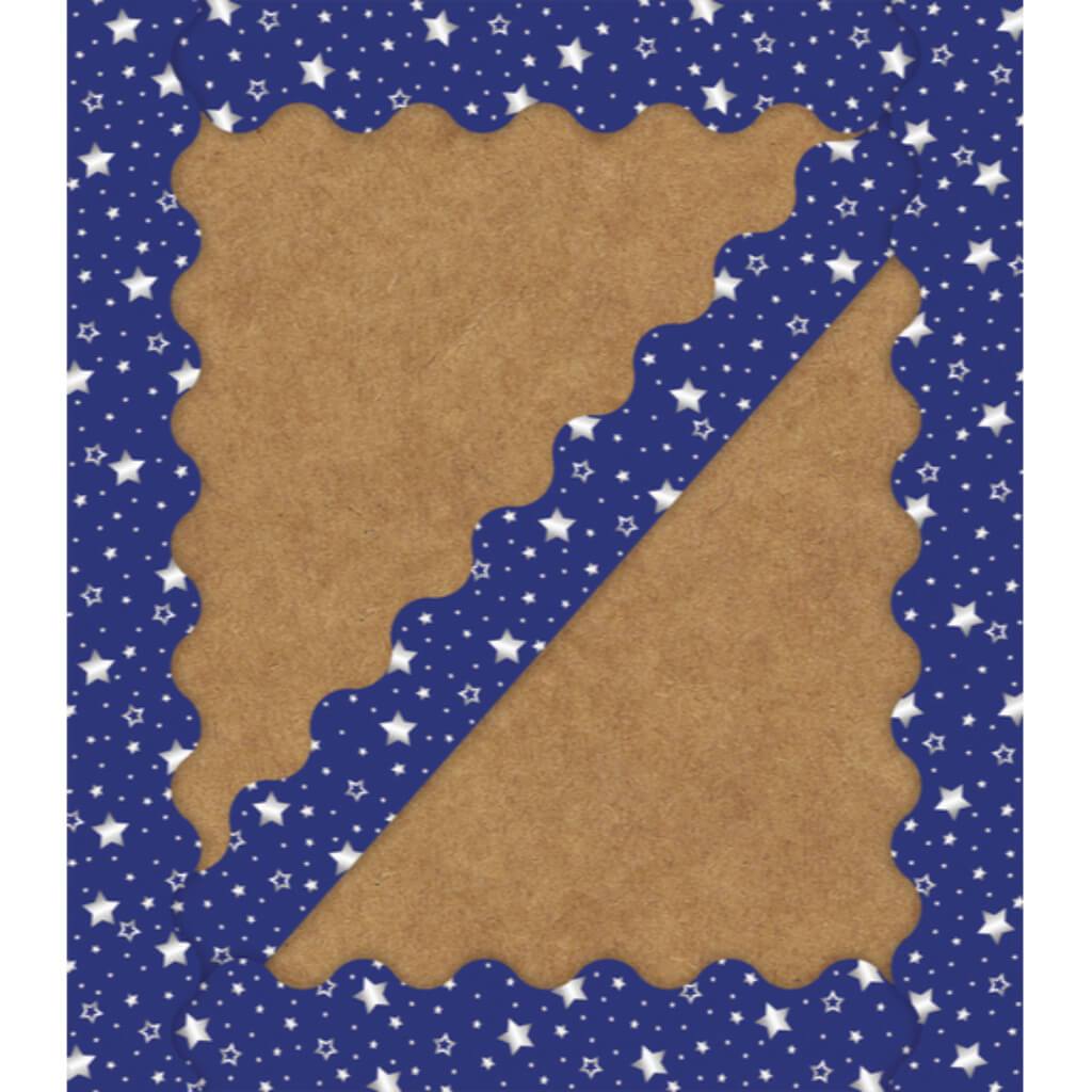 Sparkle Shine Navy W Foil S Borders