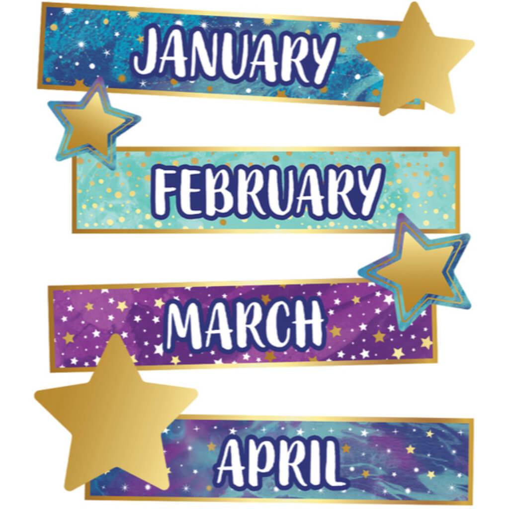 Galaxy Months Of The Year Bulletin Board