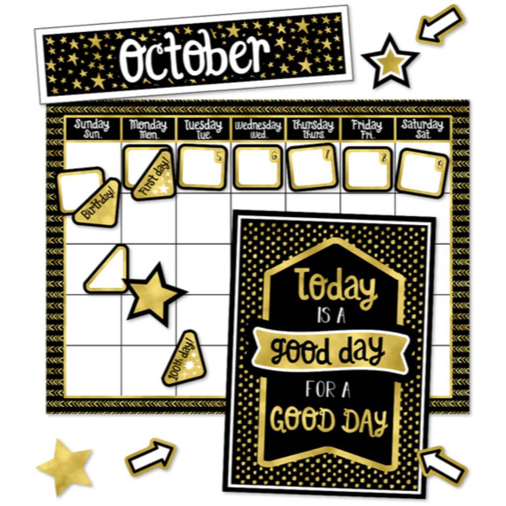 Sparkle Shine Calendar Bulletin Board