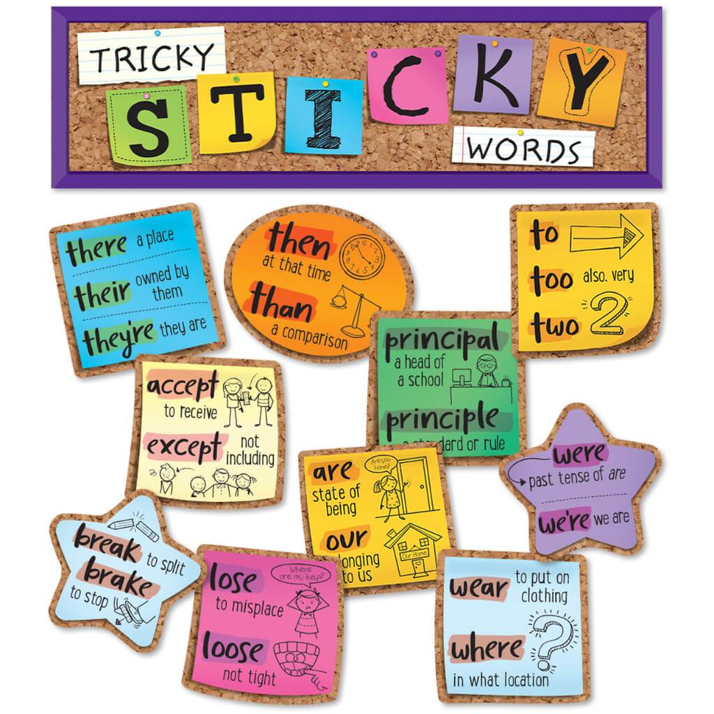 Tricky Sticky Words Bulletin Board