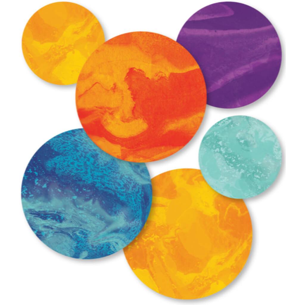 Galaxy Planets Colorful Cut-Outs