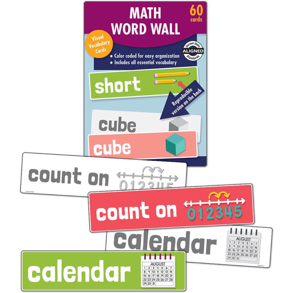 Math Word Wall K Games &amp; Manipulatives