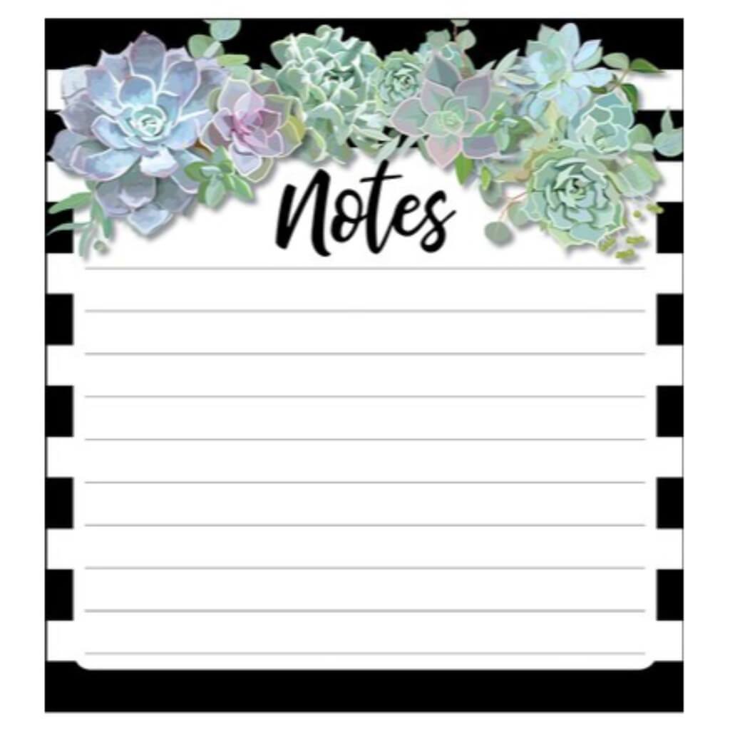 Simply Stylish Succulents Notepad