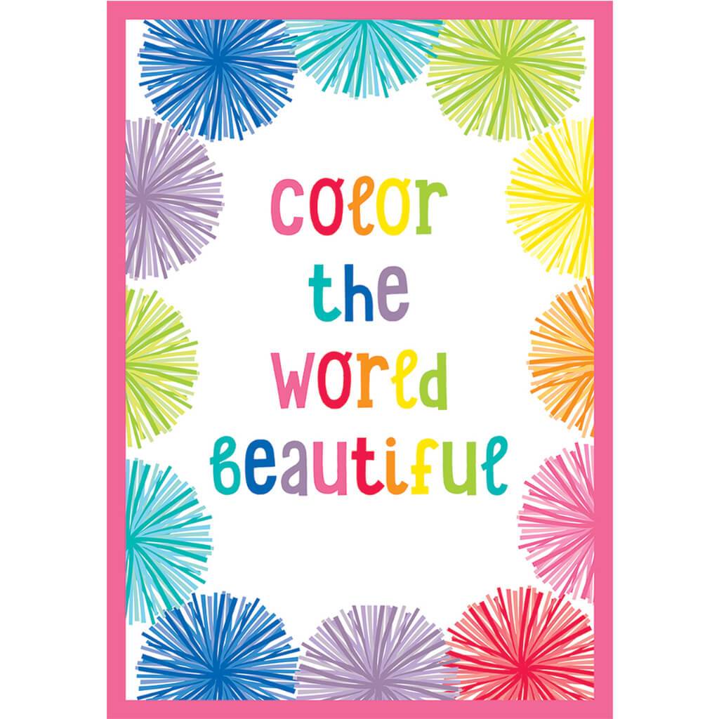 Hello Sunshine Color the World Beautiful Poster