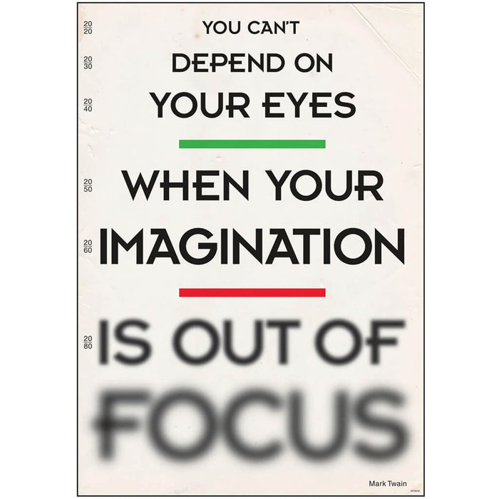 You Can't Depend On Your Eyesight Poster