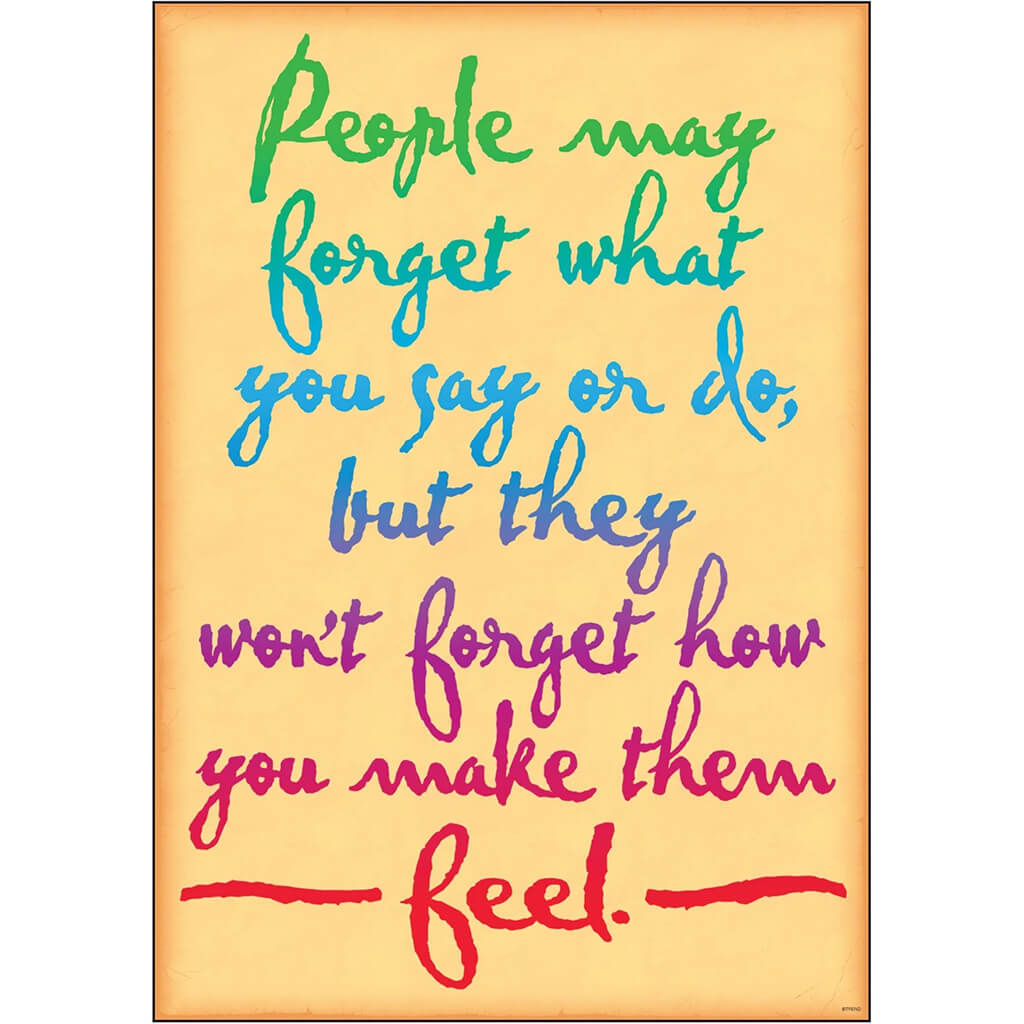 People May Forget What You Poster