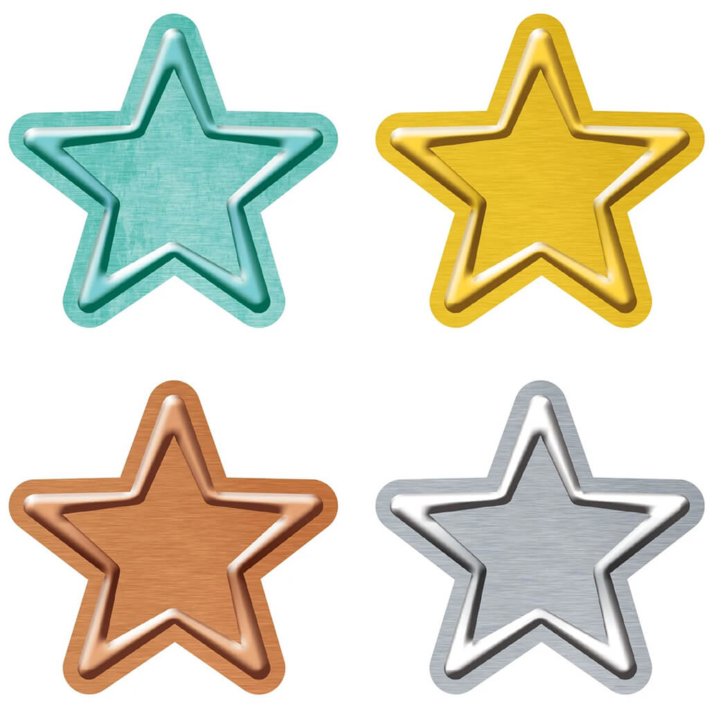 I Love Metal Stars Mini Accents Variety Pack